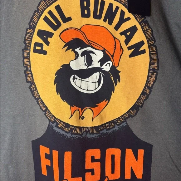 Filson Men's Paul Bunyan Graphic T-Shirt - Filson Country Grey - Size XL - Picture 9 of 10